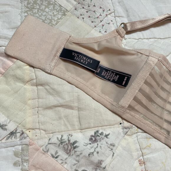 victoria’s secret unlined plunge bra size 34b pale nude pink - Picture 5 of 6